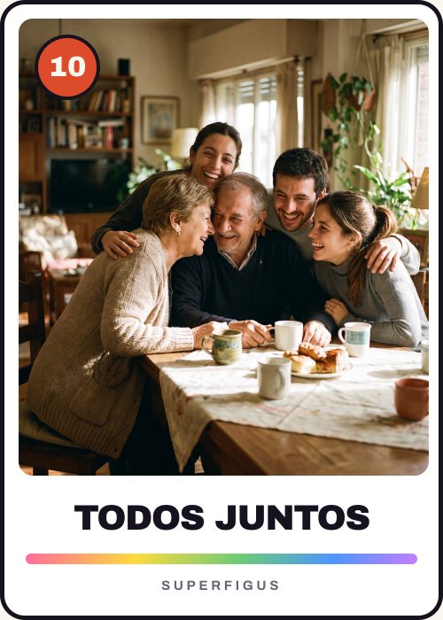 Figurita número 10 pegada en el álbum